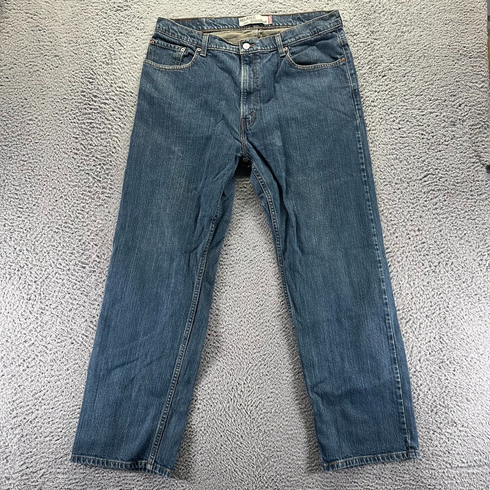 Vintage Levi's 559 Jeans Mens 38x32 Blue Cotton Denim Straight Leg Relaxed Baggy